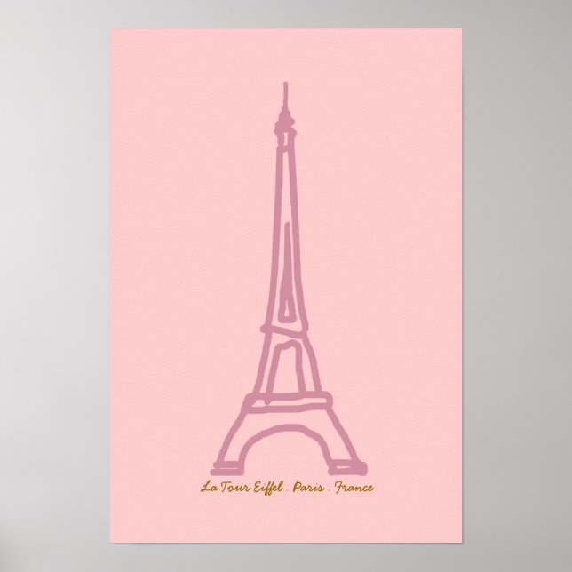 La Tour Eiffel Paris Poster (Vorne)