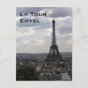 La Tour Eiffel Postcard Postkarte