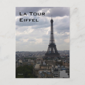 La Tour Eiffel Postcard Postkarte