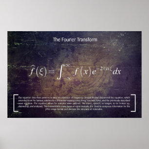 La transformation de Fourier - Poster des mathémat