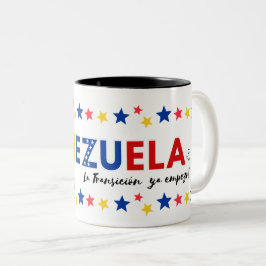 La Transición ya empezó | Diseño Patriótico Zweifarbige Tasse