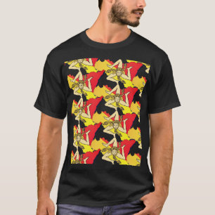 La Trinacria—3-beiniges Symbol für Sizilien Erw T-Shirt