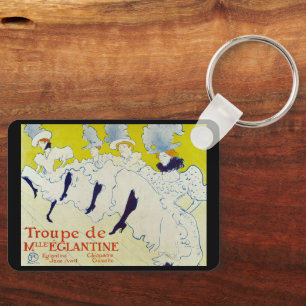 La Troupe de Mlle Eglantine von Toulouse Lautrec Schlüsselanhänger