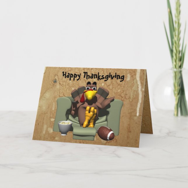 La Turquie et la carte de thanksgiving du football (Devant)