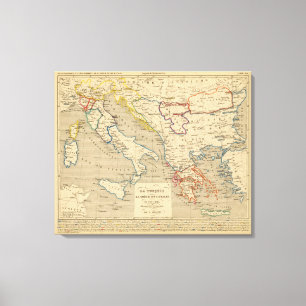 La Turquie, la Grece et l'Italie de 1700 a 1840 Leinwanddruck