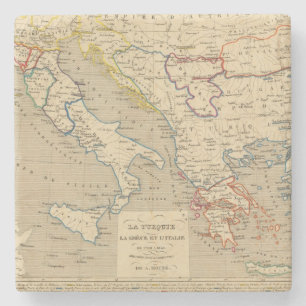 La Turquie, La Grece und l'Italie De 1700 1840 Steinuntersetzer