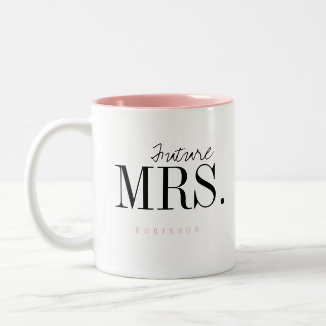 La typographie moderne Avenir personnalisé Mme Mug (Gauche)