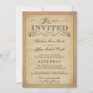 La typographie Vintage russe des invitations aux m
