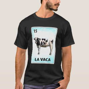 La Vaca Mexicanische Kuhkarten T-Shirt