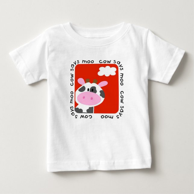 La vache indique des T-shirts et des cadeaux de (Devant)