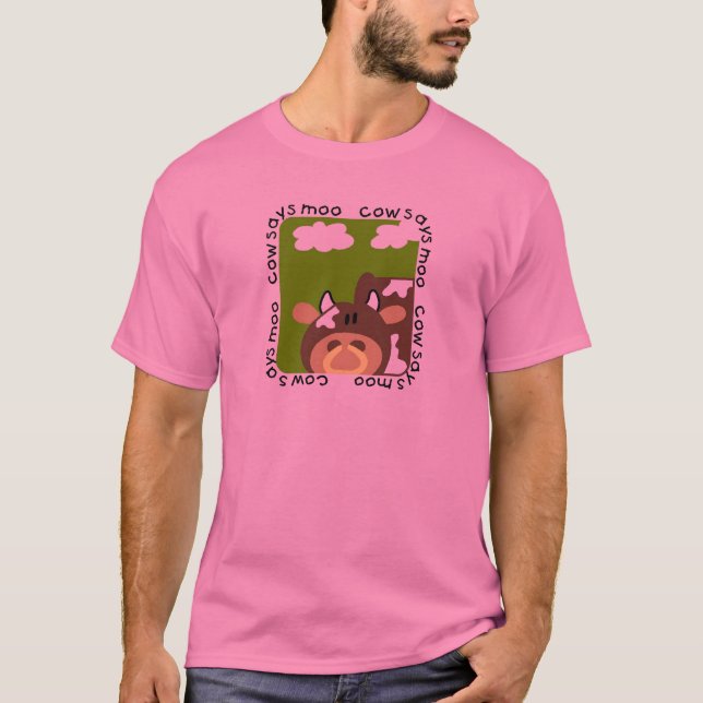 La vache indique des T-shirts et des cadeaux de (Devant)