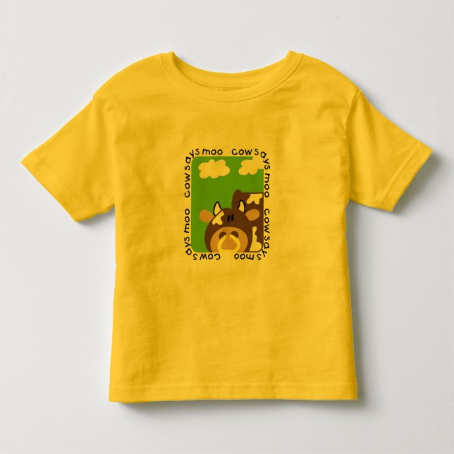 La vache indique des T-shirts et des cadeaux de (Devant)