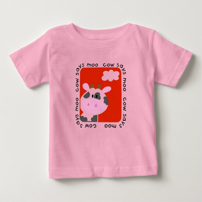 La vache indique des T-shirts et des cadeaux de (Devant)