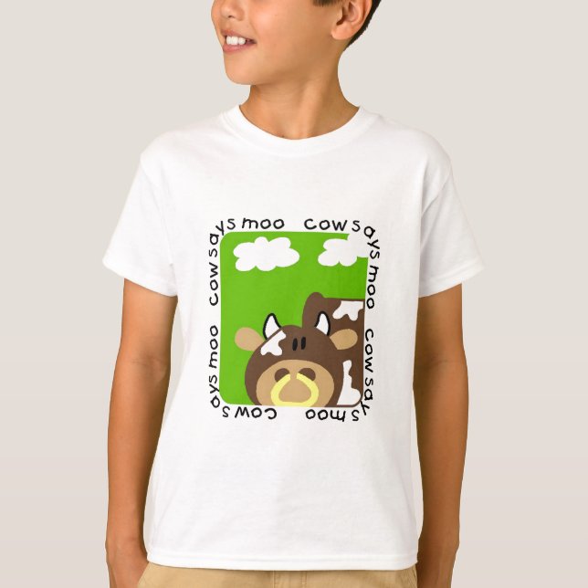 La vache indique des T-shirts et des cadeaux de (Devant)