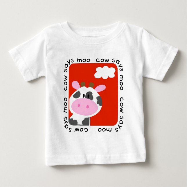 La vache indique des T-shirts et des cadeaux de (Devant)