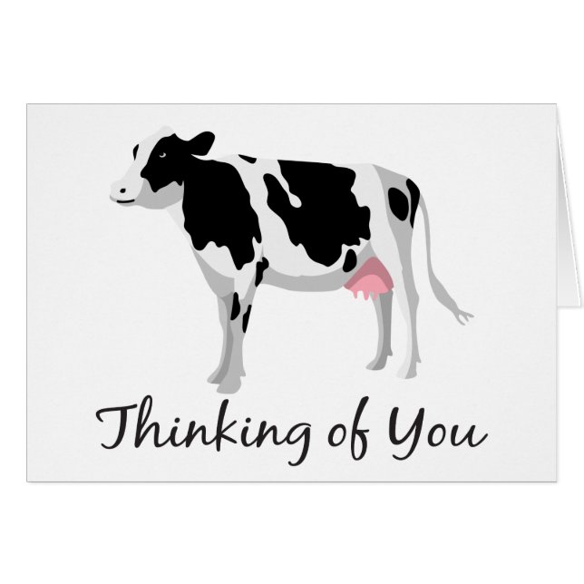 La vache qui pense à toi, bonjour Miss Fermier (Devant Horizontal)
