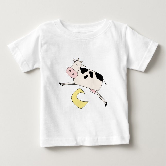 La vache saute par-dessus des T-shirts et des (Devant)