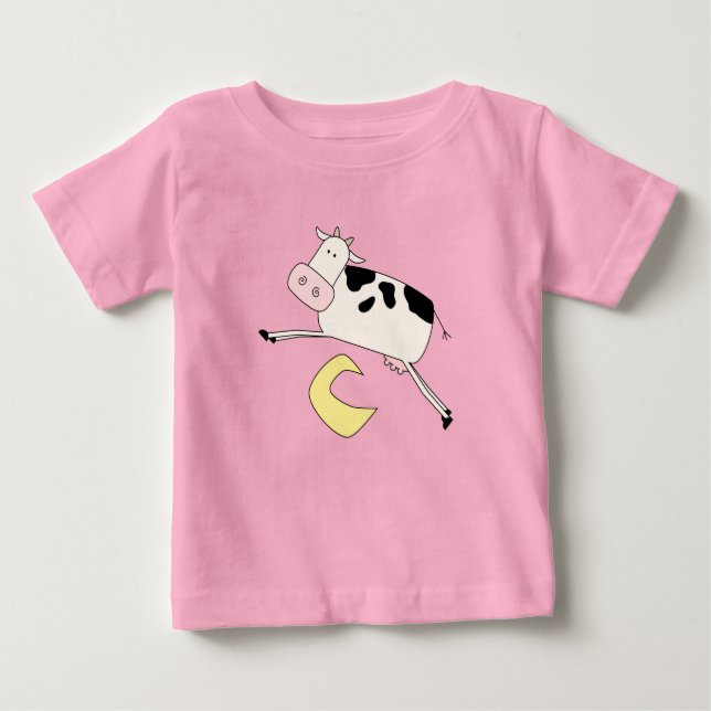 La vache saute par-dessus des T-shirts et des (Devant)