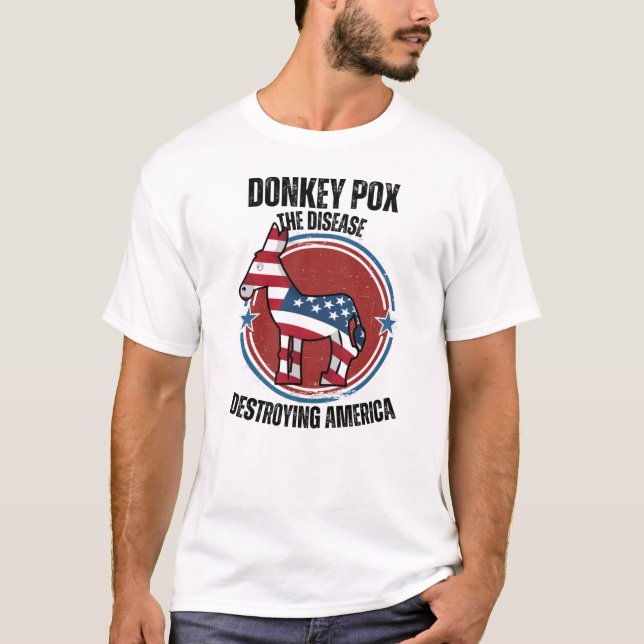 La varicelle détruit le T-shirt américain (Devant)