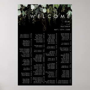 La verdure et la feuille d'or   Poster alphabétiqu