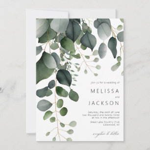 La verdure et l'Eucalyptus Faire-part de mariage