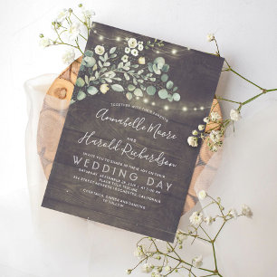 La verdure verdoyante   Invitation de Mariage camp