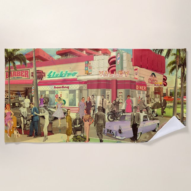 La Verne Bay Avenue Strandtuch (Vorderseite)