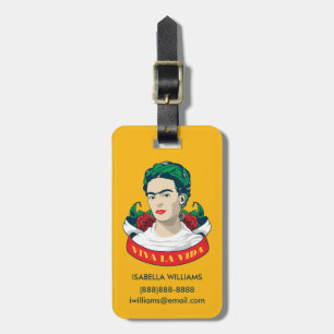 La Vida Frida Kahlos   Viva Gepäckanhänger