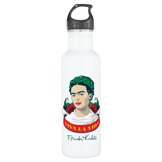 La Vida Frida Kahlos | Viva Trinkflasche (Vorderseite)