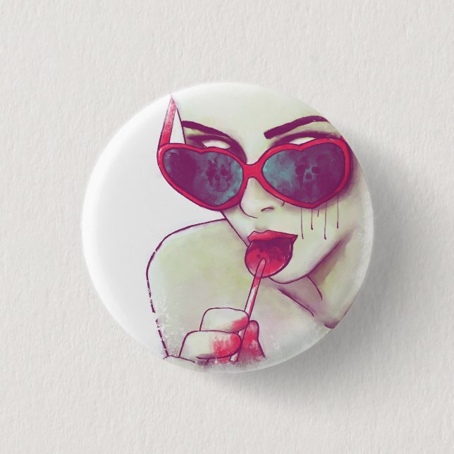 "La Vida" Knopf Button (Vorderseite)