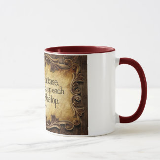 La vie aiment la tasse inspirée d'escalier