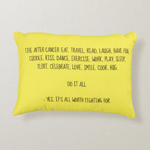 La vie après le cancer coussin