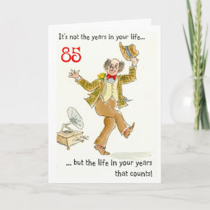 La "vie carte d'anniversaire pendant vos années"