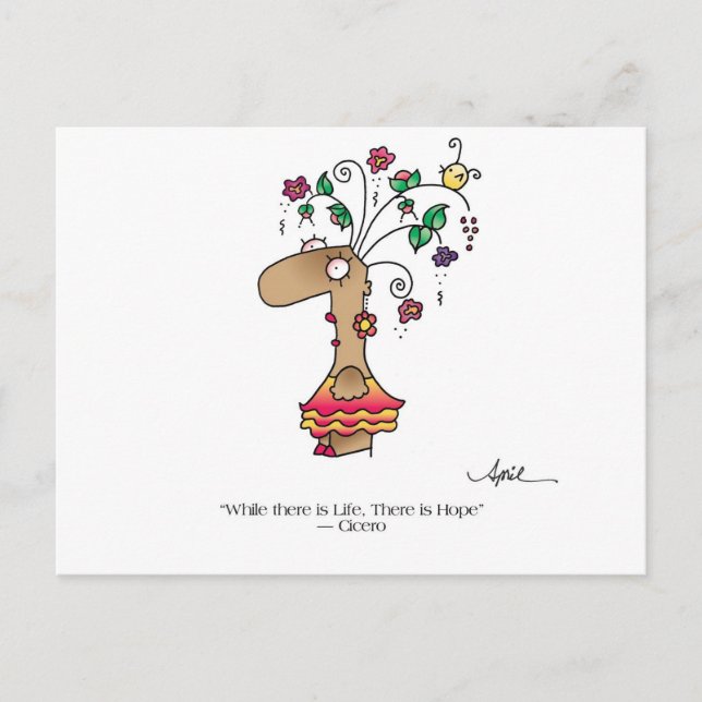 LA VIE COMMENCE LA VIE ! Carte postale par April M (Devant)