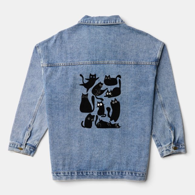 La vie des chats noirs, Denim Jacket (Verso)