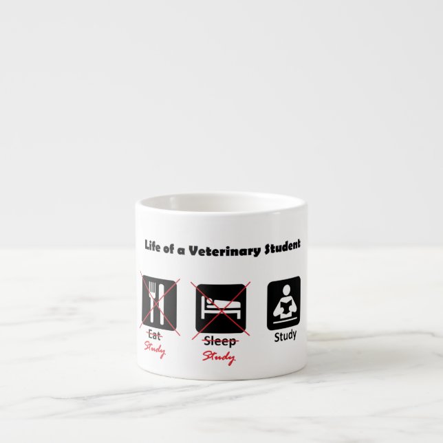 La vie d'une tasse vétérinaire de café express (Devant)