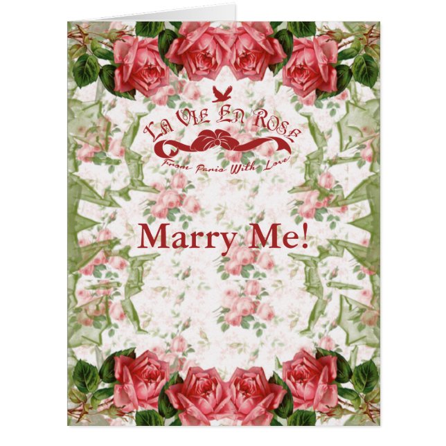 La Vie en Rose - Grußkarte (Vorderseite)