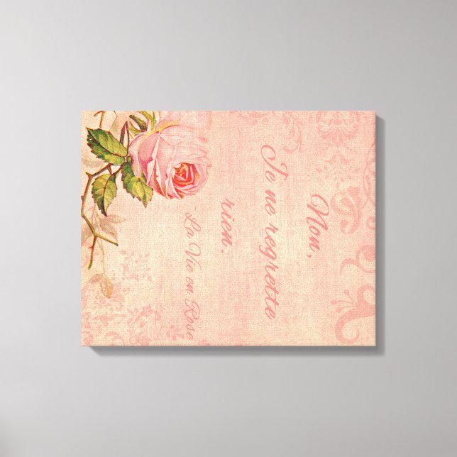 La Vie En Rose Leinwanddruck (Vorderseite)