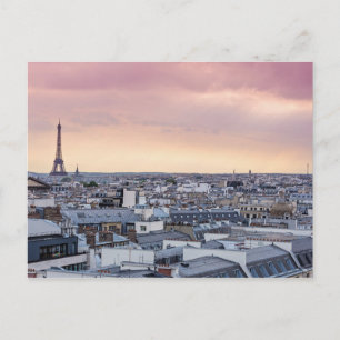 La Vie En Rose Paris Eiffelturm Postkarte