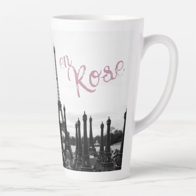 La Vie en Rose Paris Tour Eiffel tasse latte (Droite)