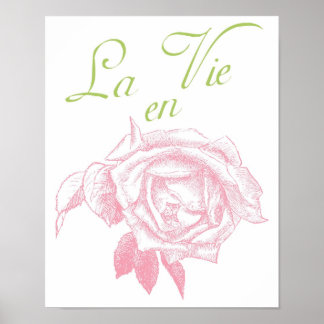 la vie en Rose Poster