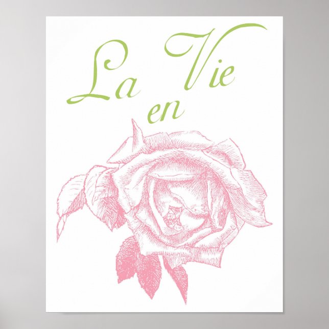 la vie en Rose Poster (Vorne)