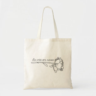 la vie en Rose Tragetasche