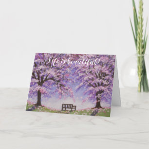 La vie est belle carte de voeux de retraite