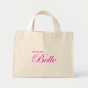 La vie est belle mini stoffbeutel