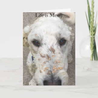 La vie est brouillée/fourreau sur une carte de doo