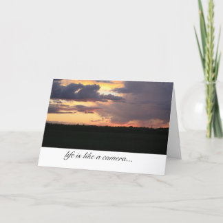 la vie est comme une carte d'inspiration de caméra