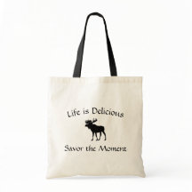 La vie est délicieuse Sac fourre-tout Moose