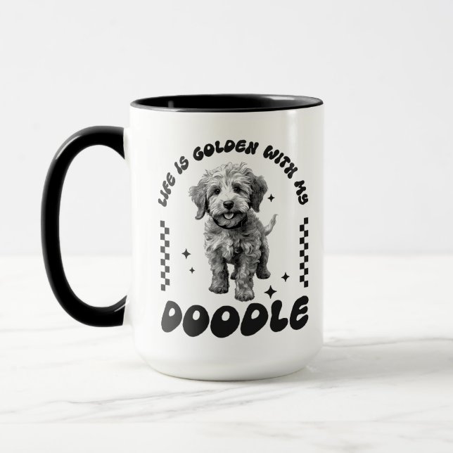 La vie est dorée avec ma tasse de gribouillis - De (Gauche)