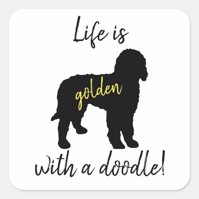 La Vie Est Dorée Avec Un Stickers Doodé (Devant)